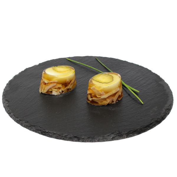 Aspics aux oeufs - la pièce